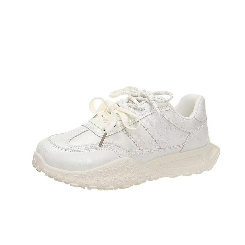 

Модные и легкие женские осенние новые универсальные повседневные спортивные маленькие белые туфли на толстой подошве, увеличивающие рост 40