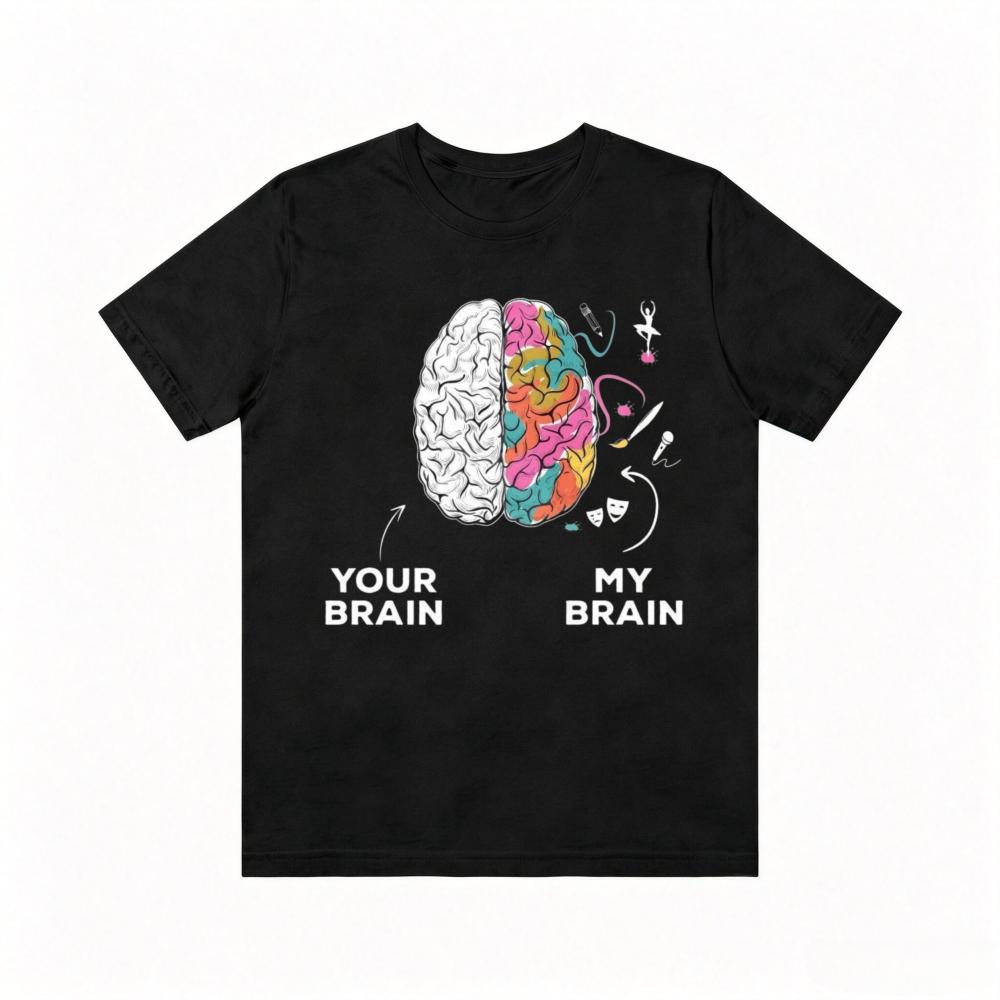 Your Brain My Brain Autism Awareness TShirt ADHD Health Autistic Supporter T Shirt Casual Fashion Loose Clothing