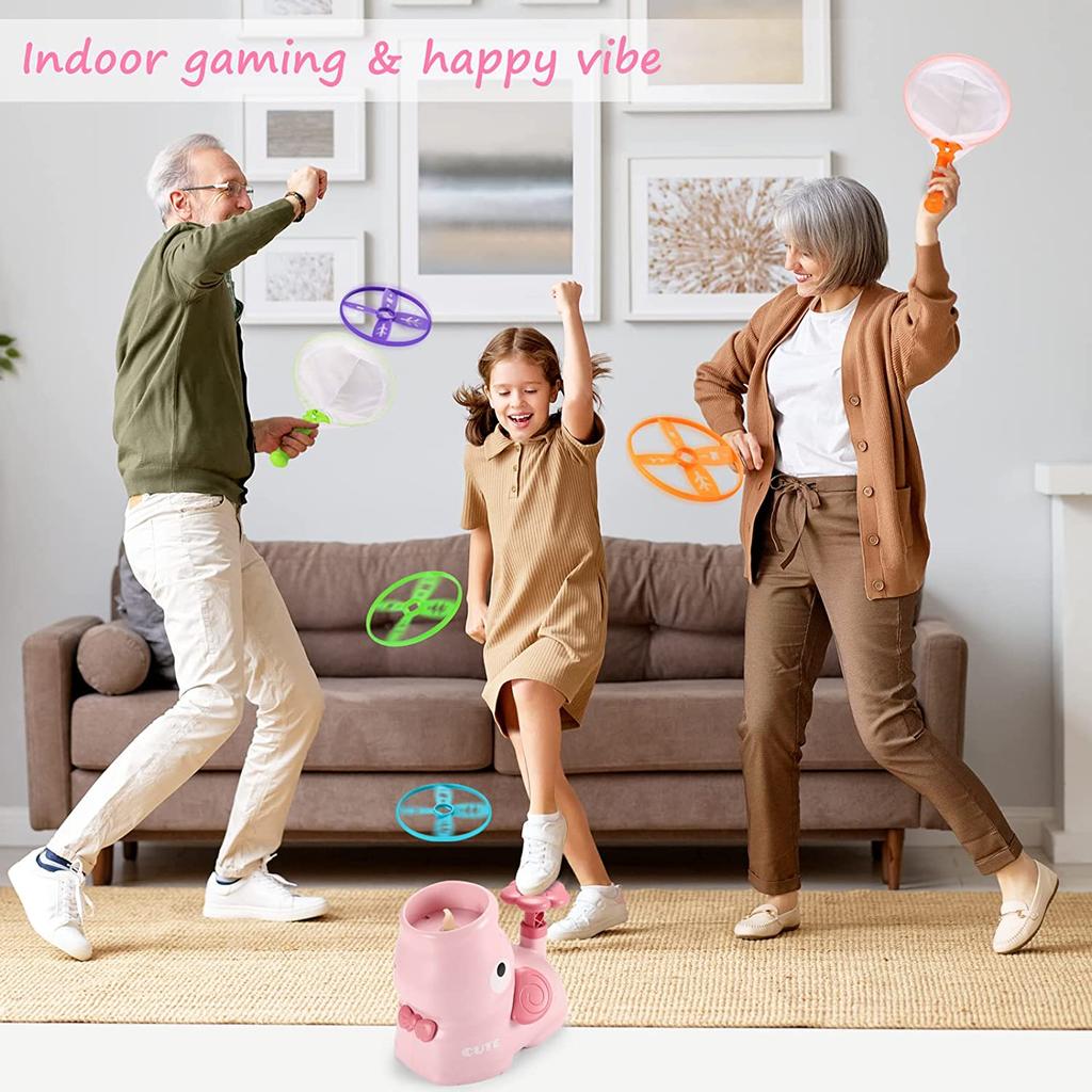 Air Launcher Toy Flying Disc Saucer Outdoor Soaring Flying Foot Launcher Kids Jump Sport Games Toys for Kids Boy Christmas Gifts