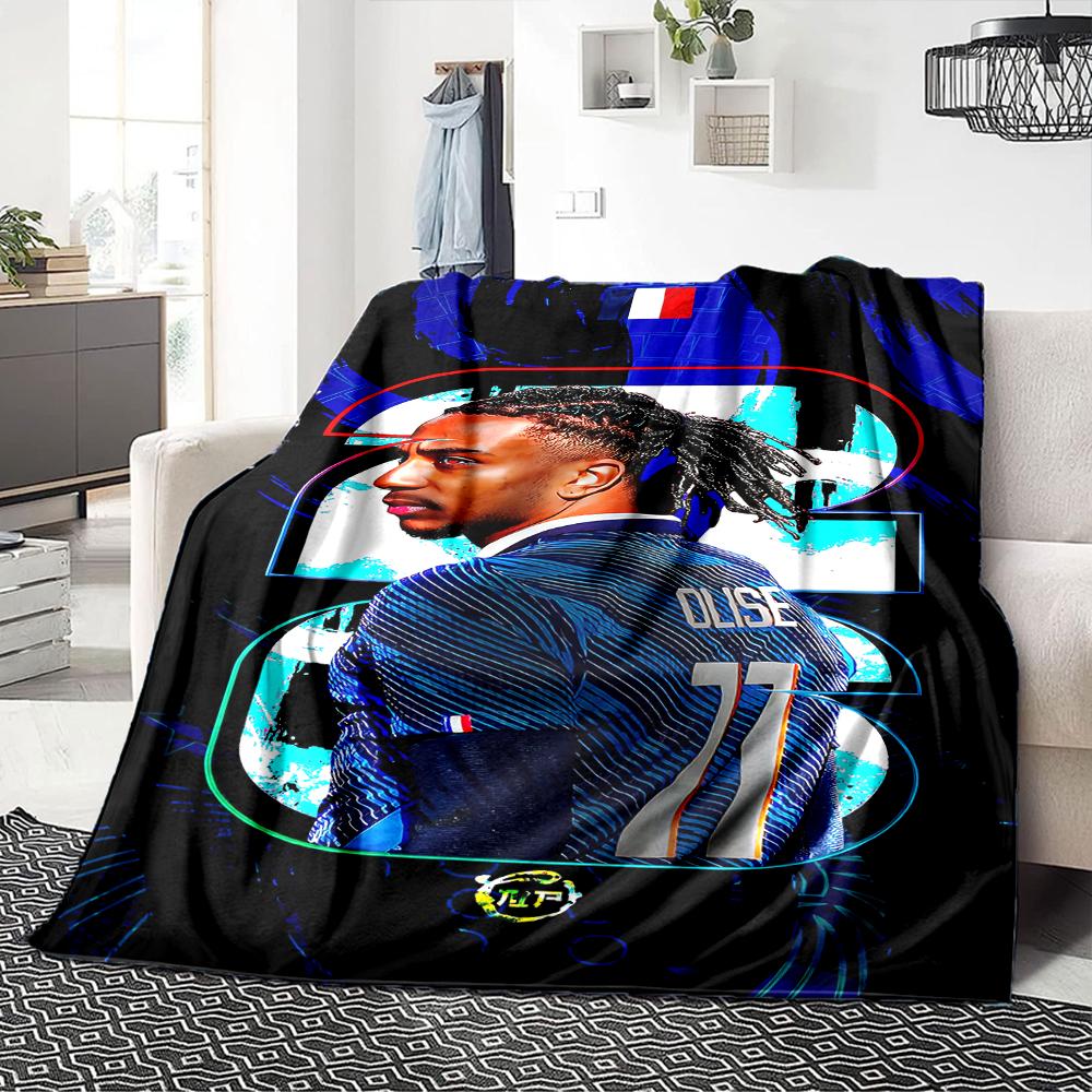 Michael Olise Player Season Blankets Flannel Printed Breathable Warm Throw Blanket for Home Office Bedspreads 0708a45