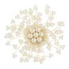 New Handmade High-end Luxury Imitation Pearl Snowflake Brooch Female Versatile Temperament Elegant Brooch Pin Jacket Accessories
