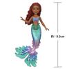 Mattel Disney Arielle Mini-Puppe aus dem Realfilm „Die kleine Meerjungfrau“ (HNF43) mit beweglicher glitzernder Schwanzflosse für Kinder ab 3 Jahren