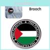 Broche Bandeira Palestina Emblema Liga de Zinco Joia Para Homens e Mulheres Estilo Europeu-americano