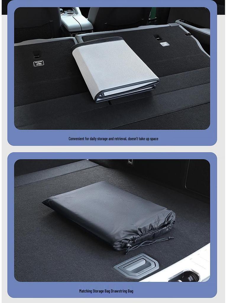 SUV Rear Seat Sleeping Pad - Foldable Car Headrest Extension for Camping & Travel