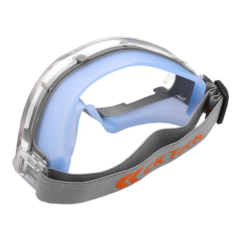 Chengkai Technology Safety Goggles for Industrial Cutting and Grinding, Windproof, Dustproof, Splashproof Protective Eyewear CKY-136FW-B【Blue-framed