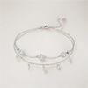 Orstarry S925 Silver Double Star Anklet Women Summer Chain Ankle Bracelet Party Jewelry Gift