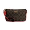 Nolita 19 Classic Presbyopia Canvas with Leather Mahjong Bag Wrist Bag Shoulder Bag Small Size Women's Dark Brown