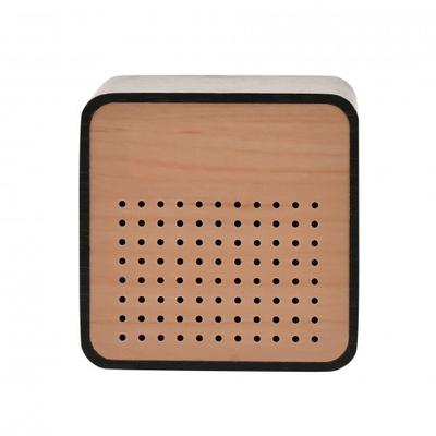 Interval Wooden Alarm Clock with Bluetooth Speaker - Black