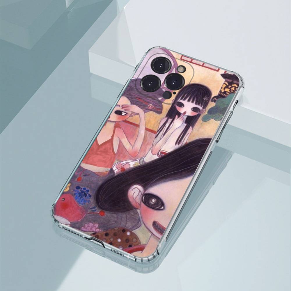 Aya Takano paint Phone Case For iPhone17,16,15,14,13,12,11,Pro,Xs,Max,Mini,Plus Antislip Shockproof Hard