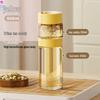 yellow 500ml single-layer borosilicate glass with tea infuser