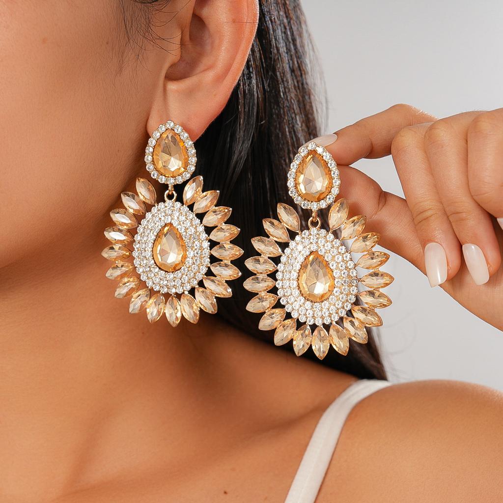 Water Droplet Shaped Earrings, High-end Women's Earrings