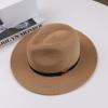 Panama Straw Hat Men and Women Summer Beach Hat Vacation Sunscreen Visor Elegant Fashion Jazz Top Hat