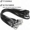 50 Pcs Nylon Lanyards for ID Badges with Swivel Hook