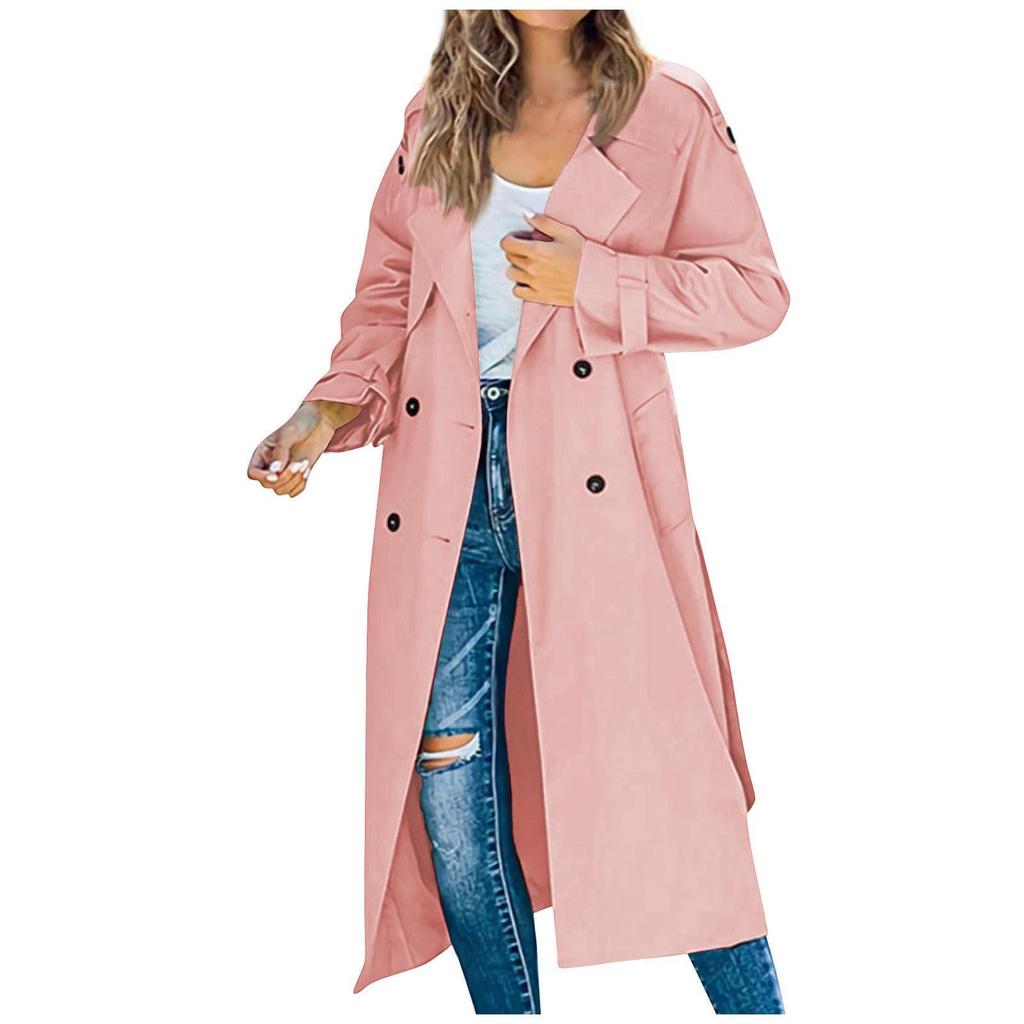 In Stock! European & American Women's Autumn Winter Trench Coat 2023