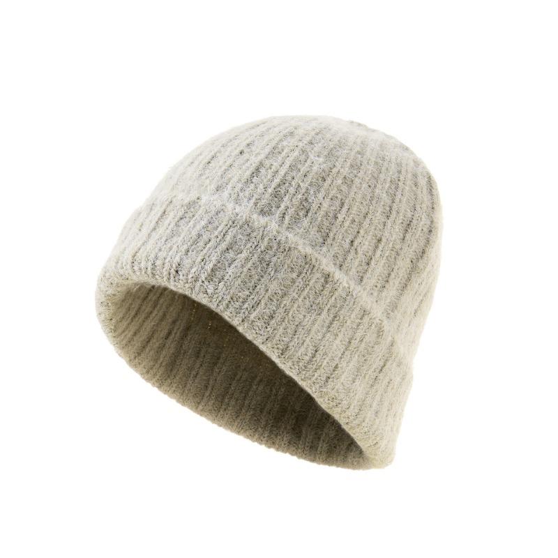 Autumn and winter warm thickened knitted hat men's light board versatile wool hat women's windproof cold hat