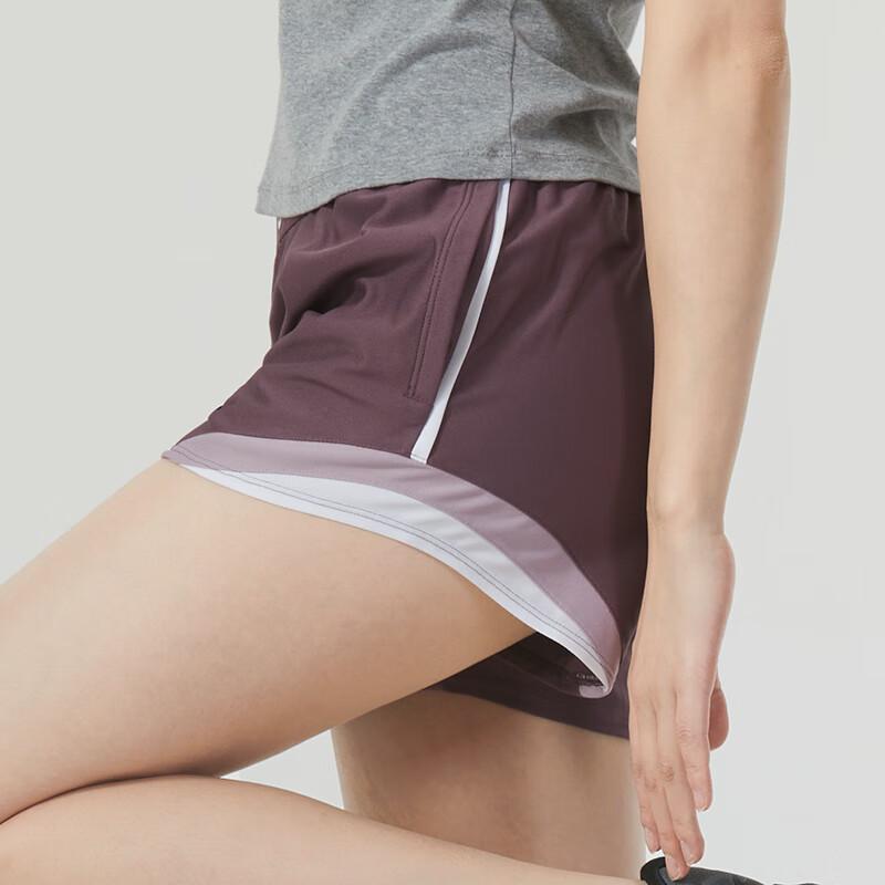 Under Armour Letter Print Breathable Elastic Waist Casual Shorts Women shorts Blush 1360940-554