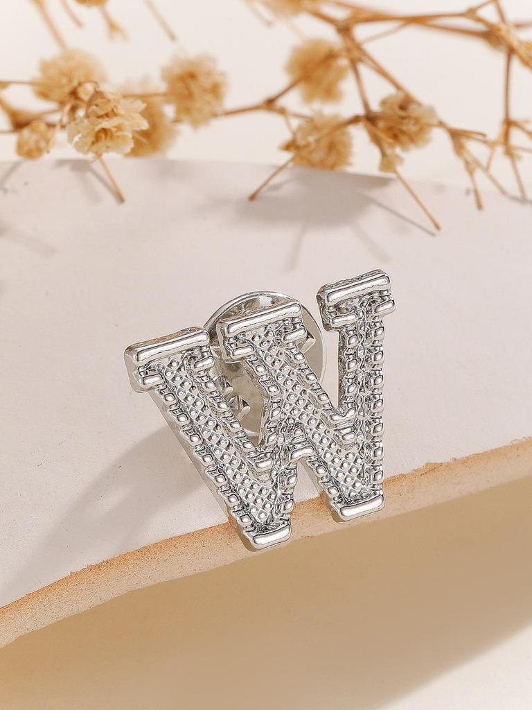 Luxury Alphabet Brooch: Elegant 26-Letter Fashion Pin to Secure Clothing in Style