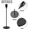 3Pcs Metal Black Candle Holders Candlesticks For Weddings, Home Decoration