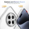 KEYSION Transparent Phone Case for Redmi 14C Soft TPU+PC Anti-slip HD Clear Shockproof Phone Back Cover for Xiaoami POCO C75