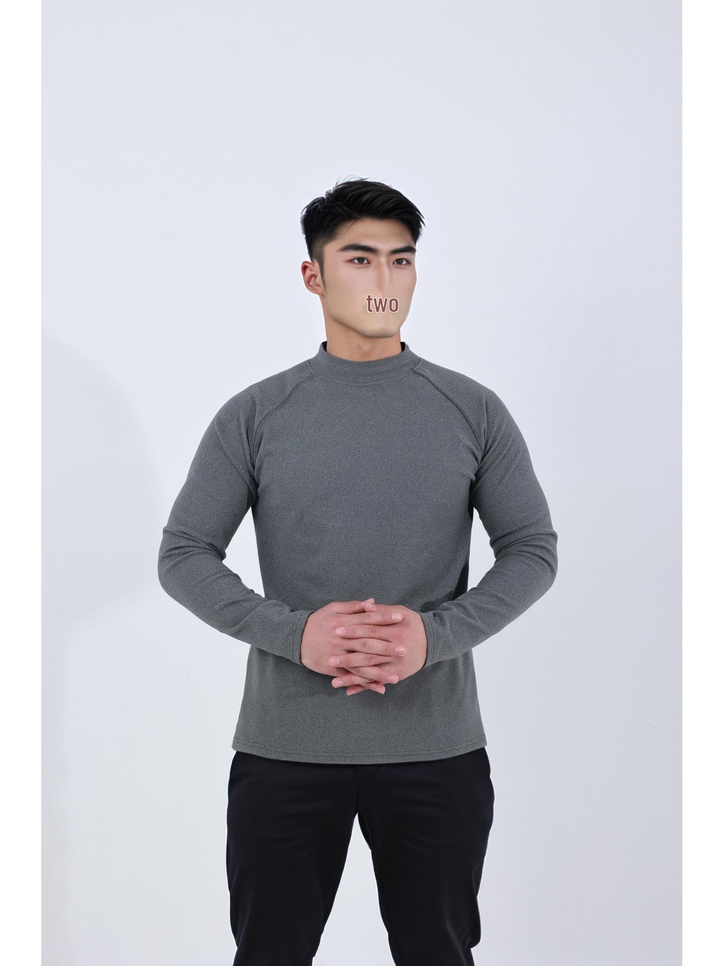 

Мужская модная рубашка на молнии со стойкой - 280г Двусторонняя вельветовая ткань, теплая и трендовая для осени/зимы XL