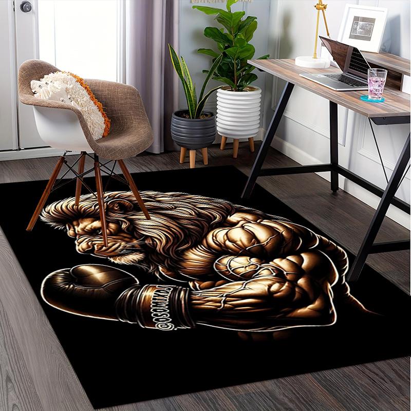 Powerful Lion Chair Mat: Office Carpet for Home Decor, Sofa Rug, Gift Idea, Suitable for Bedroom, Living Room & Various Rooms