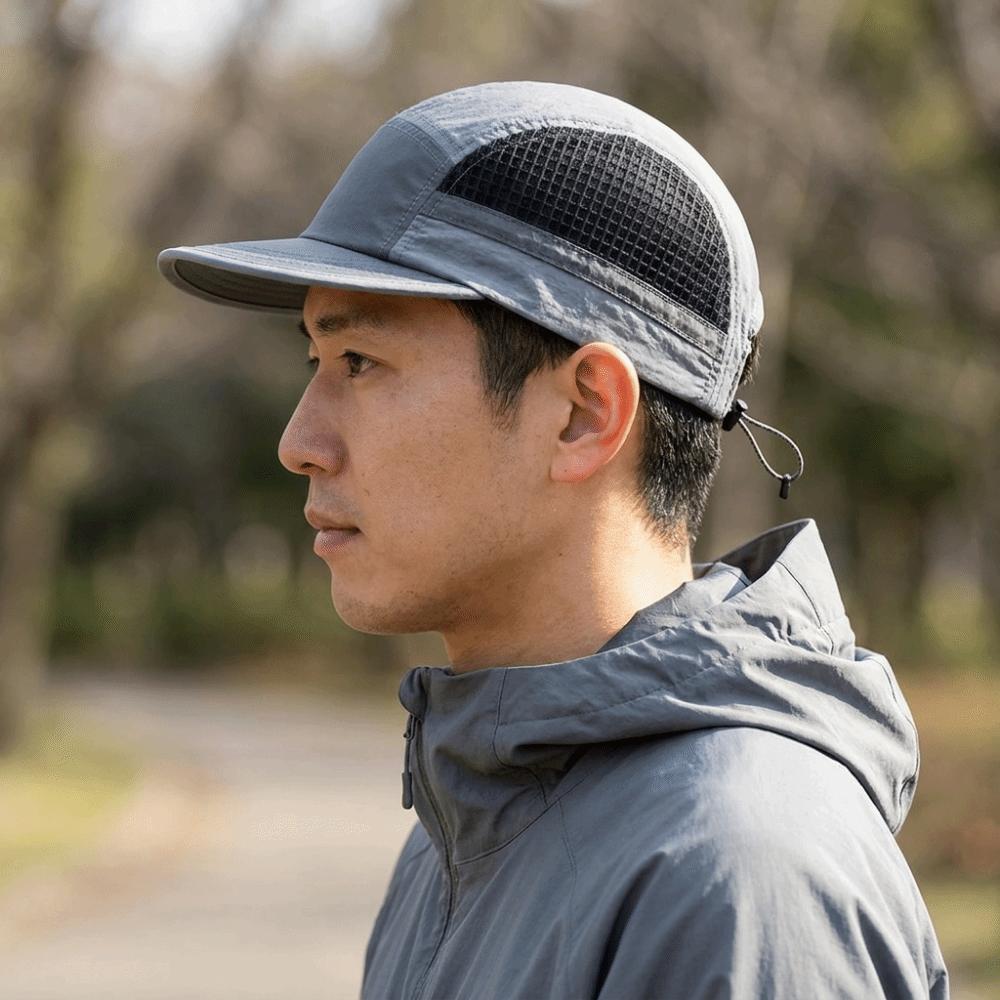 Color-Blocked Quick-drying Baseball Cap Soft Brim Mesh Running Caps Daily Wear