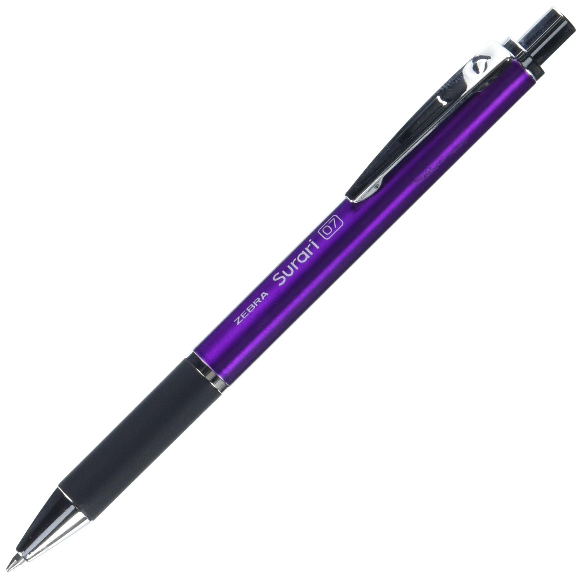 

Zebra Emulsion Ink Ballpoint Pen Surari 300 Point Purple Body 0.7mm (BA38-PU)