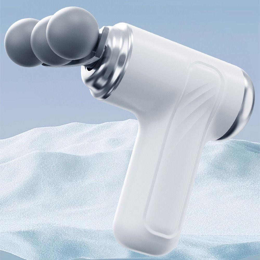 Multi Replaceable Headed Mini Electric Fascia Massager Wireless Electric Massager  Home Fitness