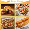 New 4 Grids Silicone Mold French Bread Baking Mold Bread Baking Tray Nonstick Cake Baguette Mold Pans Bread Baking Tools 7 Color