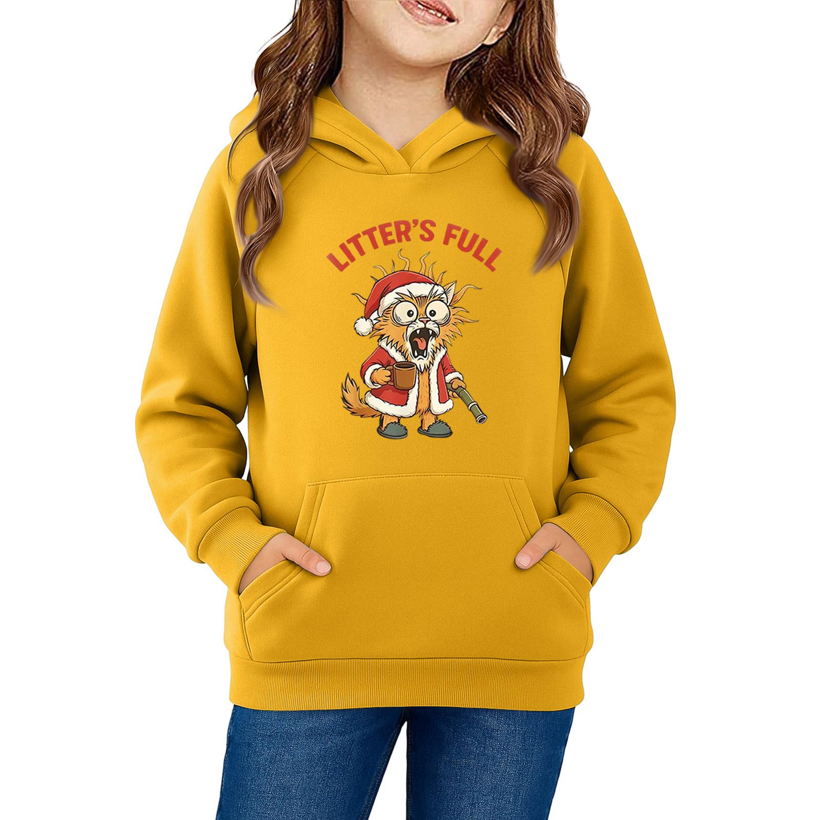 

Толстовки для девочек-подростков, толстовки с длинным рукавом, пуловер с завязками, симпатичная толстовка большого размера 160 жёлтый