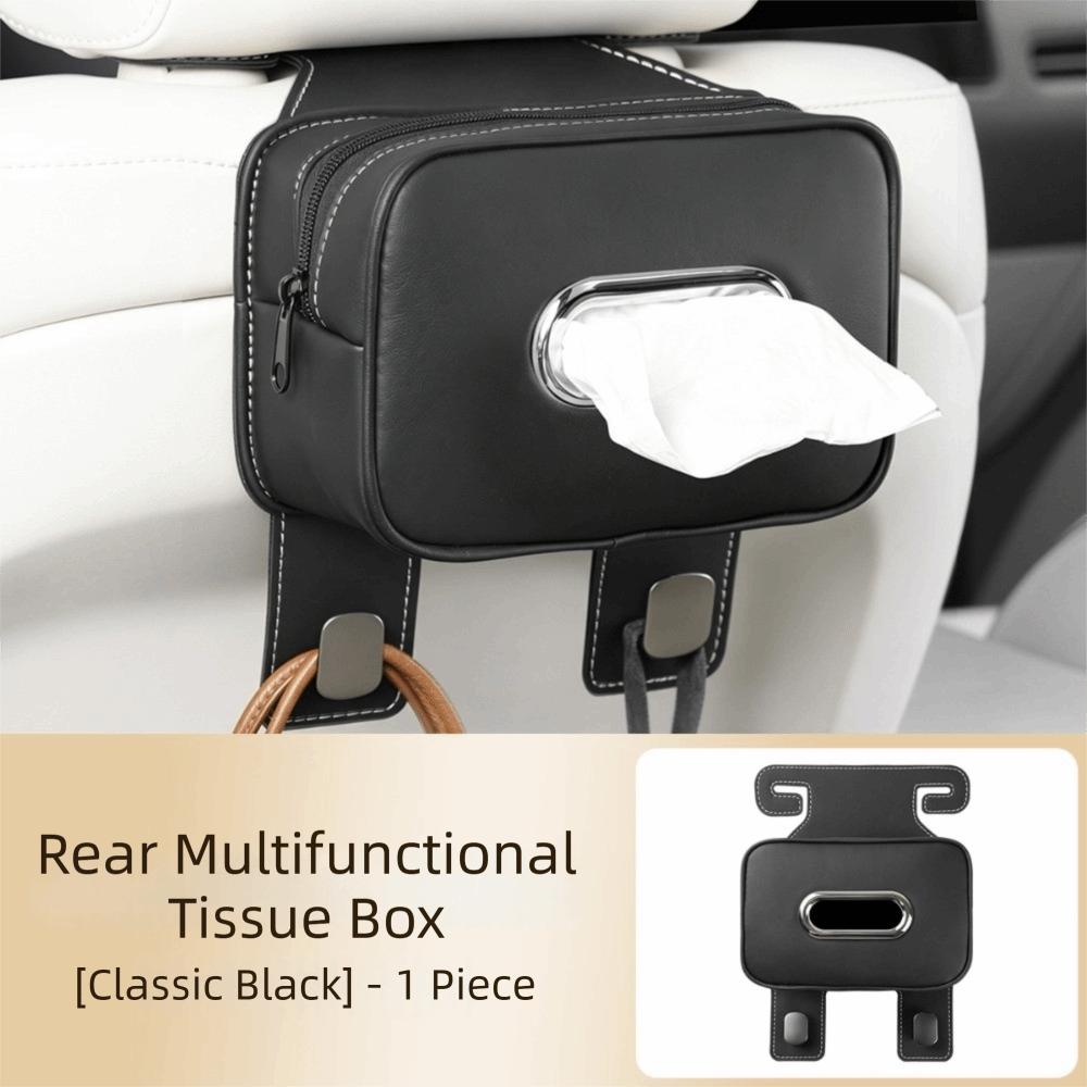 Waterproof Car Tissue Box Easy Install Tissue Holder Car Accessories Storage Box  Seat Back