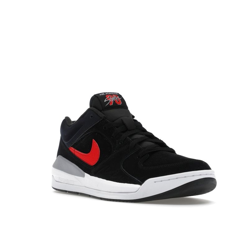 Air Jordan Stadium 90 Bred Men Sneakers Black White Cement-Grey FZ4184-010