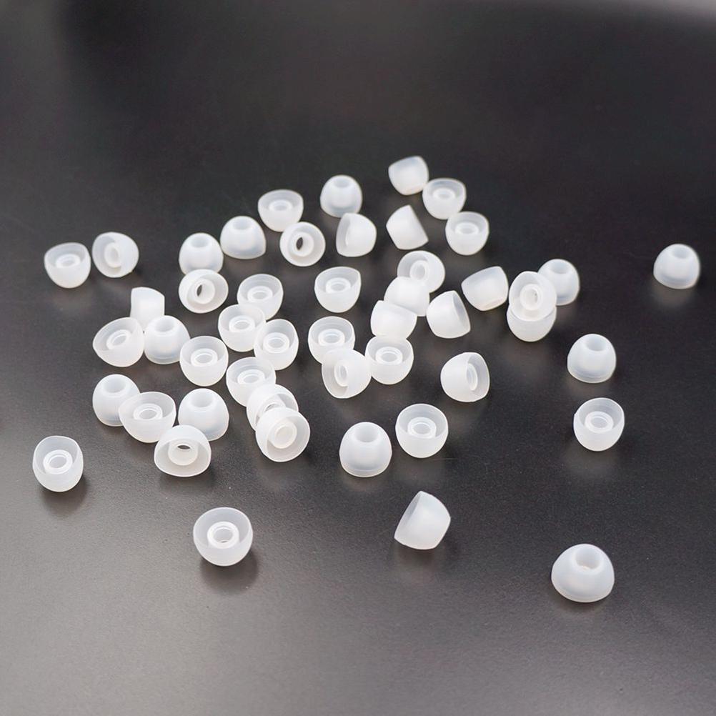 50pcs New 11MM White Replacement Earbud Tips Soft Silicon Cover For Samsung HTC In-Ear Headphones Earphones Accessories