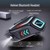 Bluetooth Helmet Headset: Long Battery, Ambient Lighting, Noise Canceling, Dual Stereo Sound, Multi-Helmet Compatible