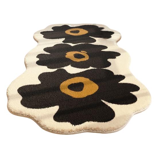 Floor Mat Ultrafine Synthetic Fibers Quick Cleaning Maintenance Area Rug Anti-Slip Laminate Grip Soft Low-Velvet Carpet