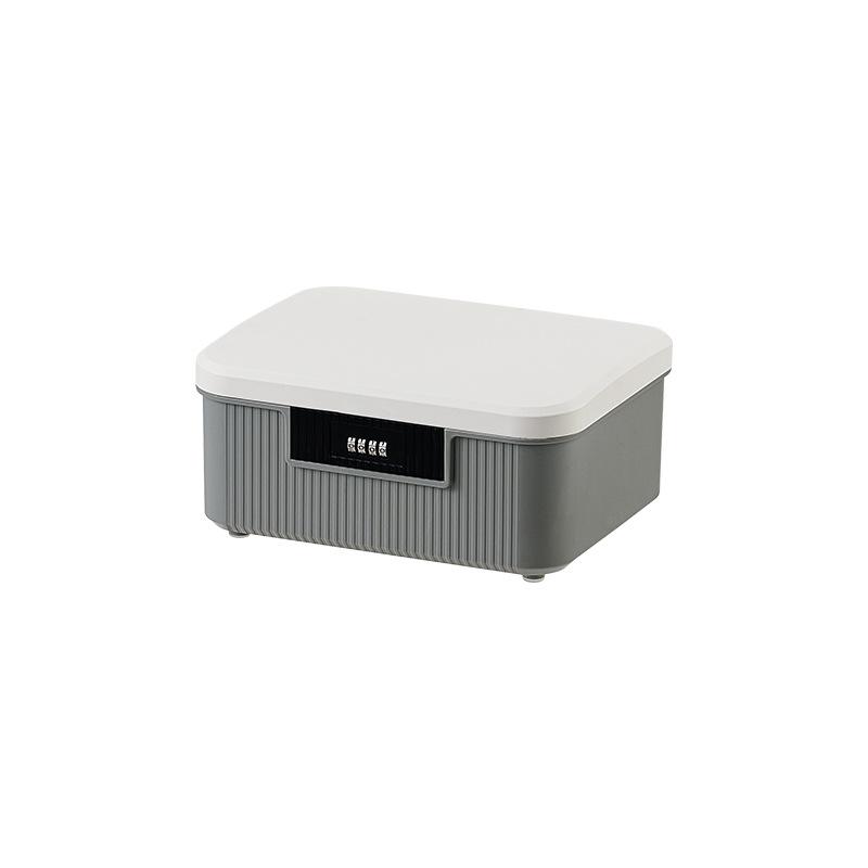 Creative Locked Storage Box Household Valuables Storage Bins Bedroom Password Organize Box Modern Home Organization Accessories