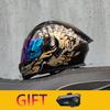 ORZ Motorcycle Helmet Modular Flip Helmet Dual Lens Full Helmet Comes with Bluetooth Earphones Model 103