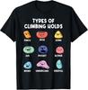 Climbing Holds Graphic Tee for Indoor Rock Wall Bouldering Enthusiasts