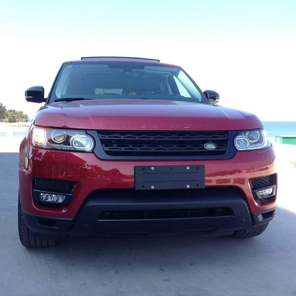 LLKUANG Black Front Fog Light Cover Trim Compatible with Land Rover Range Rover Sport 2014-2017 (Black)