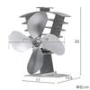FIELDOOR Stove Fan, Heat-Powered Furnace Fan, Eco Fan, Efficiently Circulates Heat from Your Stove, No Power Supply Required, Heat-Resistant Plate, Qu