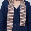 Geegee Vintage Stripe Long Scarf - Ivory