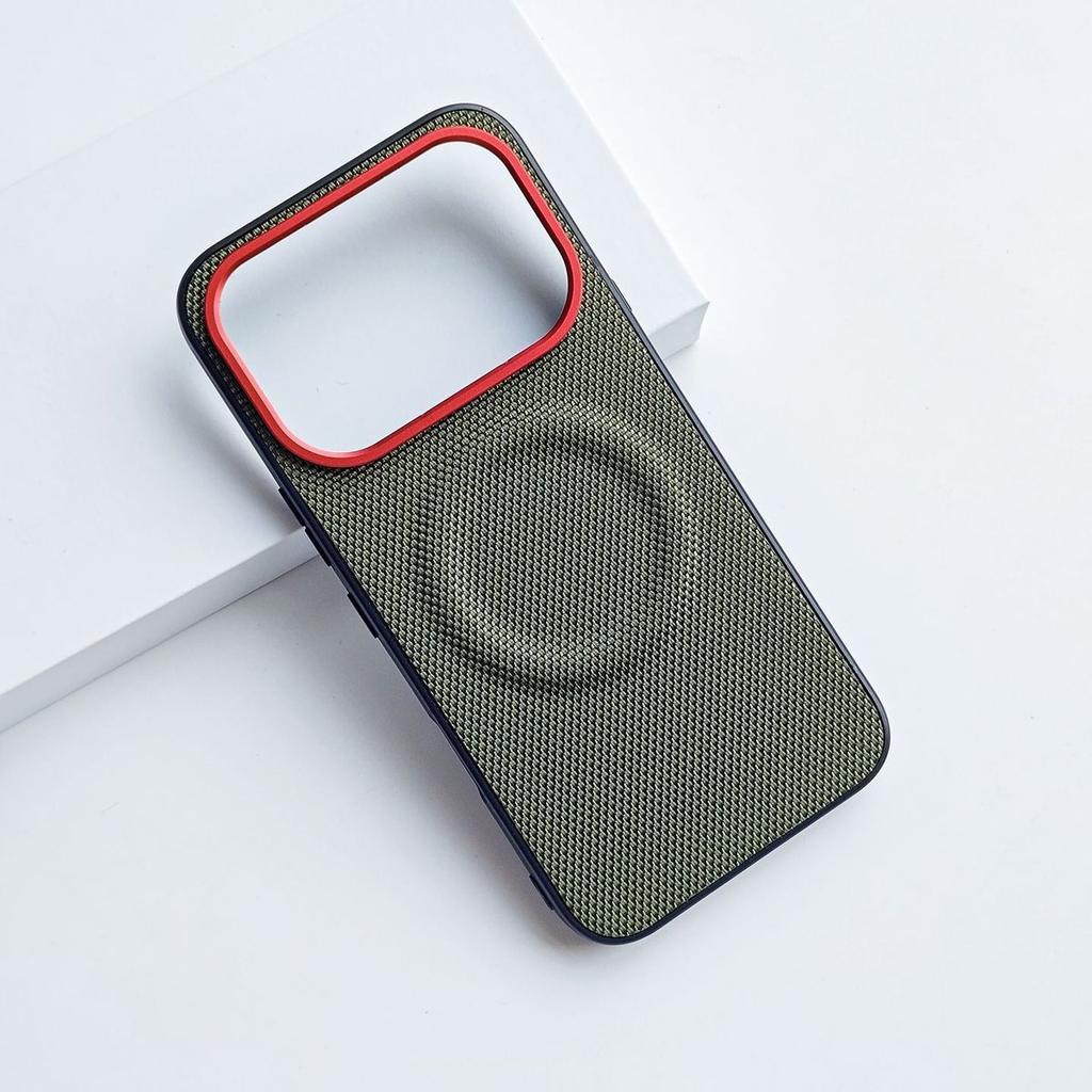 For Infinix Note Edge Case Fashion Magnetic For MagSafe Matte Nylon Leather Phone Cover New Arrivals Non-Slip Dustproof Bumper