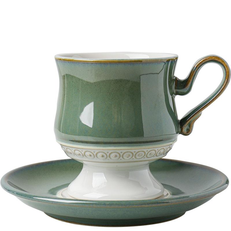 Ceramic Coffee Mug Home Office Mug with Sauce Breakfast Milk Juice Tea Handle Cup Gift Microwave Dishwasher Oven Available
