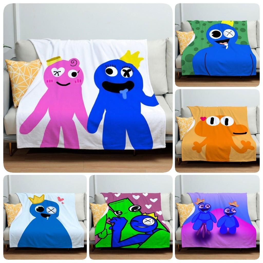 Gemütliche Cartoon Rainbow Friends Fleece-Kuscheldecke Für Kinder Weiches Plüschmaterial