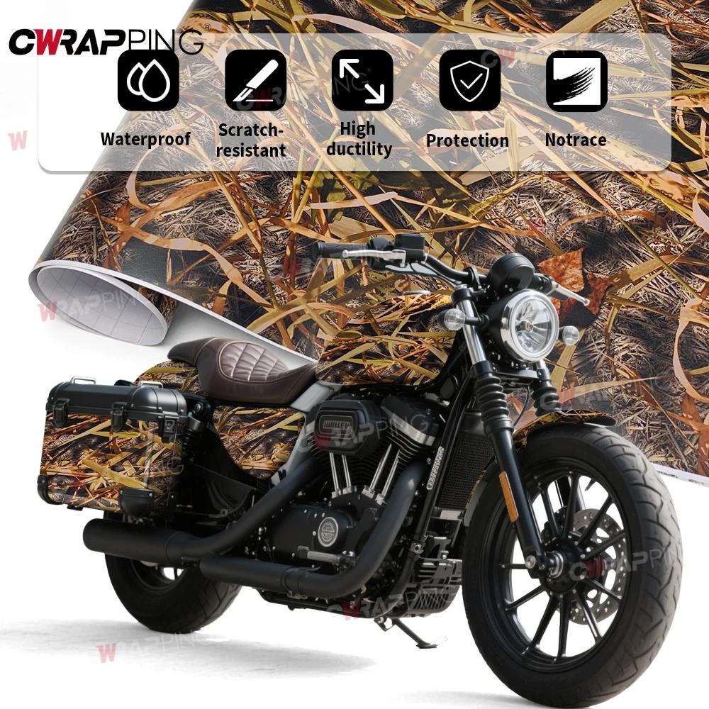 Automotive Vinyl for Motorcycle Camouflage Grass Car Car Film Covering Motorcycles Sticker Wrap Adhesive Stickers Accessories