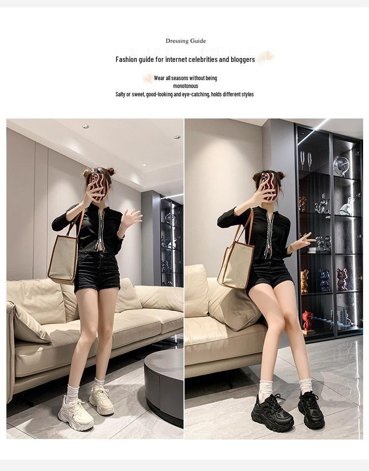 Women's Korean-Style 2025 Summer Dad Sneakers: Breathable Mesh, Thick Sole, Versatile White Running Shoes