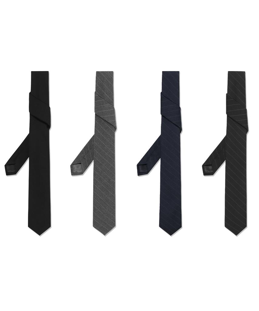 TRILLION Essential Slim Tie_4 Colors (Solid/Stripe)