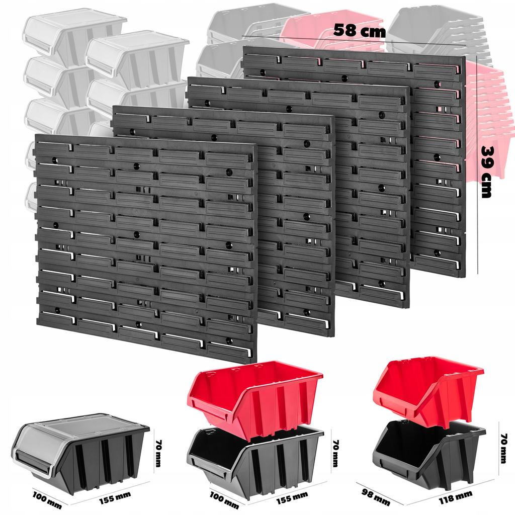 KADAX Werkzeugwand 116x78cm 80 el