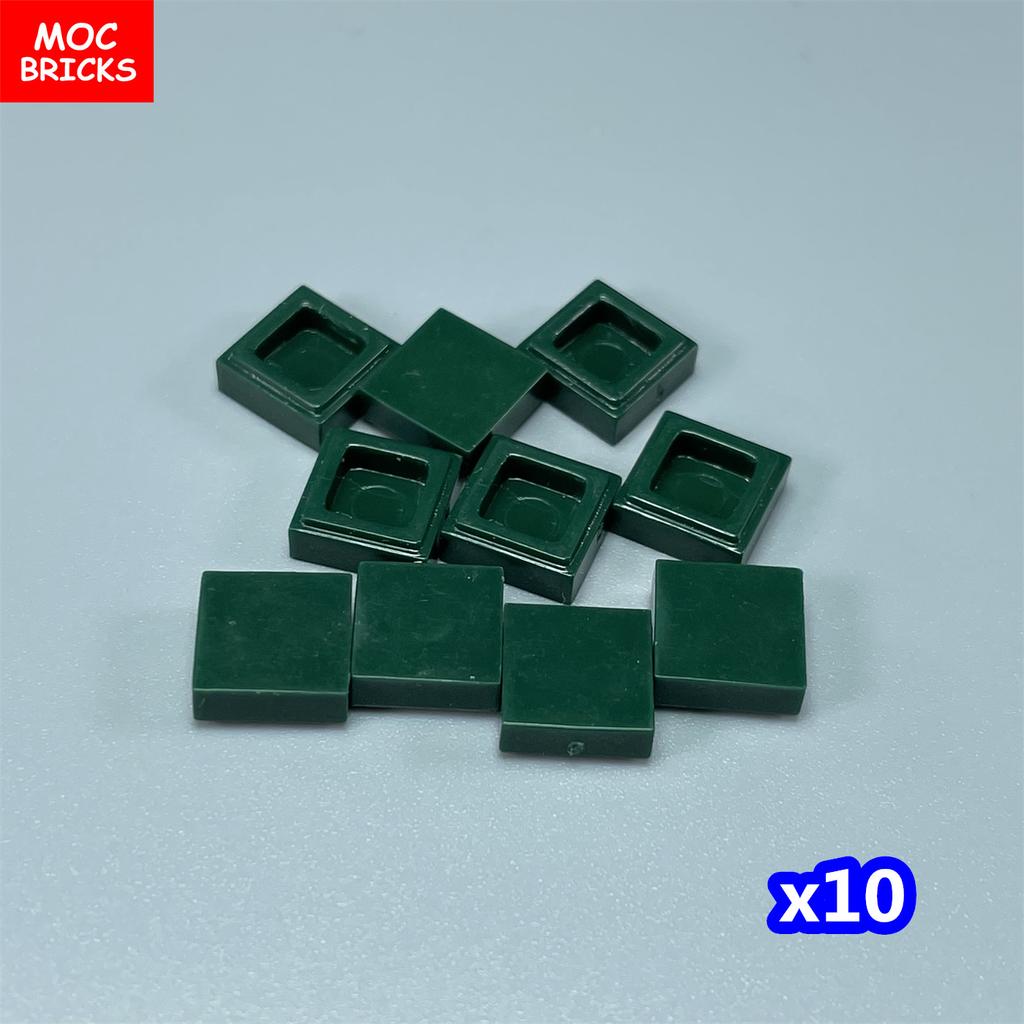 100pcs/lot MOC Bricks Tile 1x1 3070 DIY Room Frame House City Educational Building Blocks Assemble Particles Toy Kids Gift