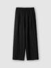 Pokeopeiseu Linen Herringbone Banding Pants Black